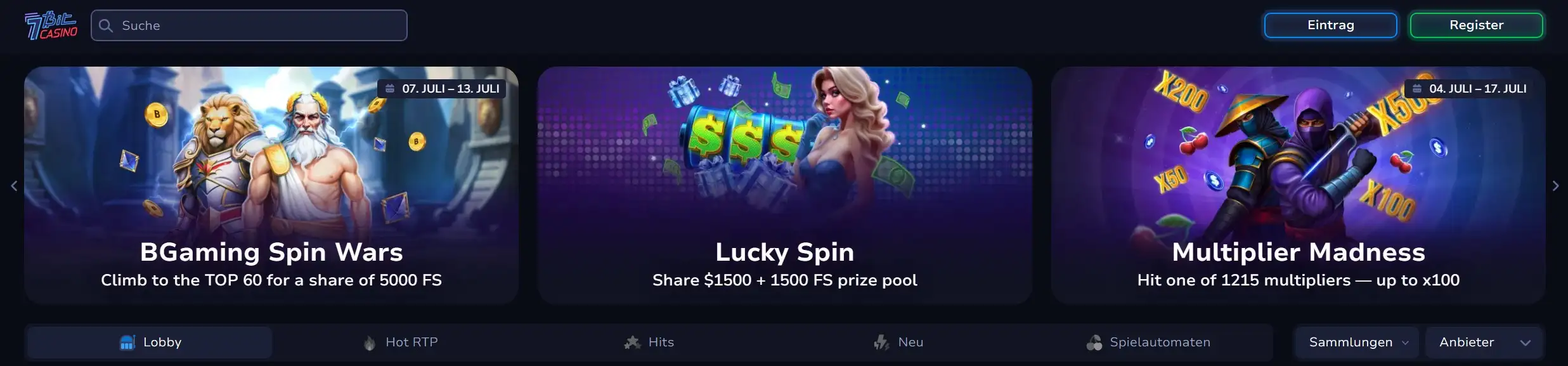 7bit casino banner