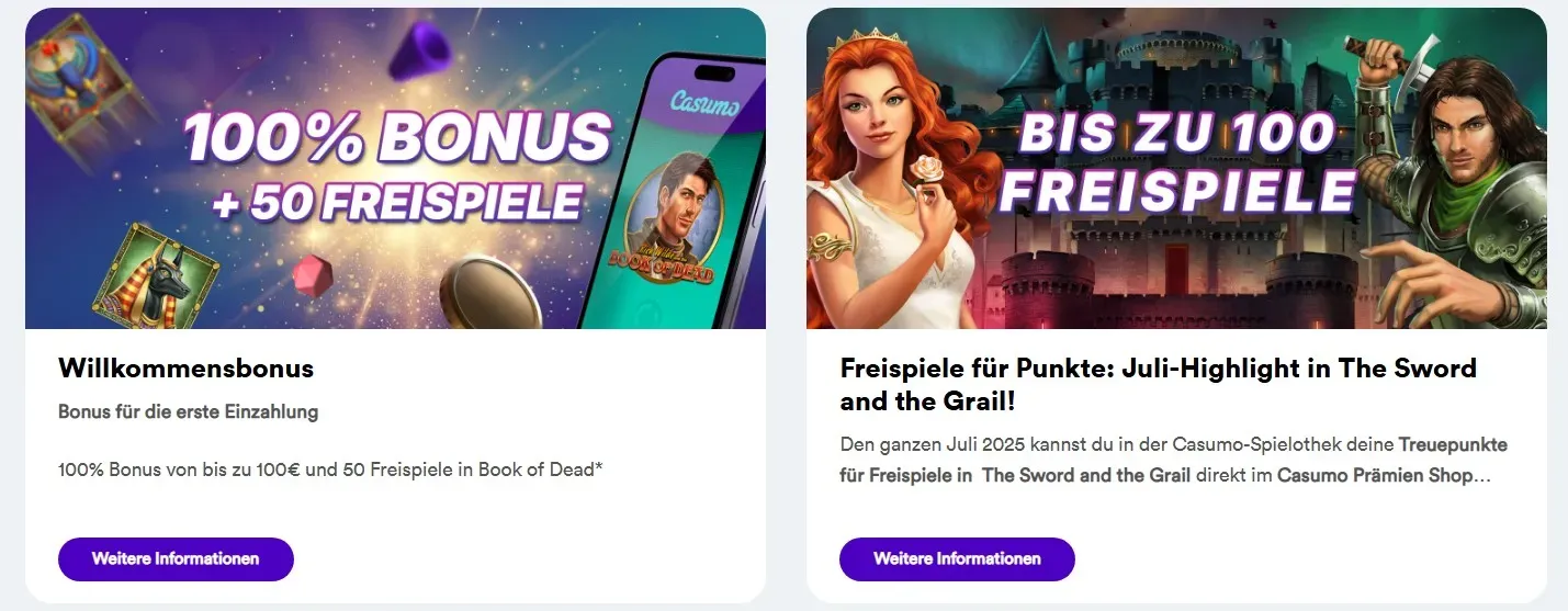 Casumo casino bonus