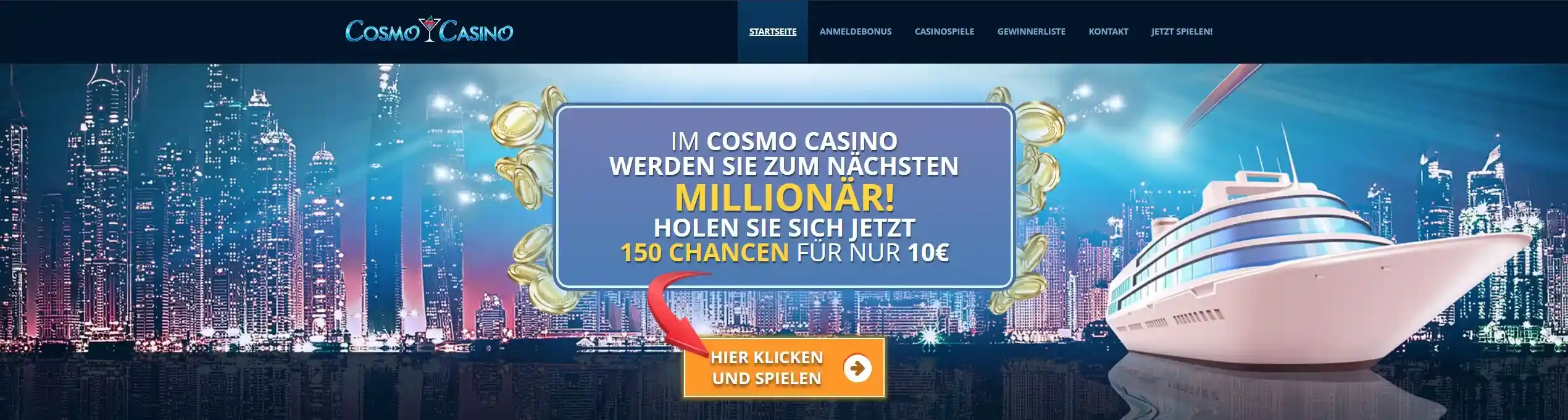 Cosmo Casino banner