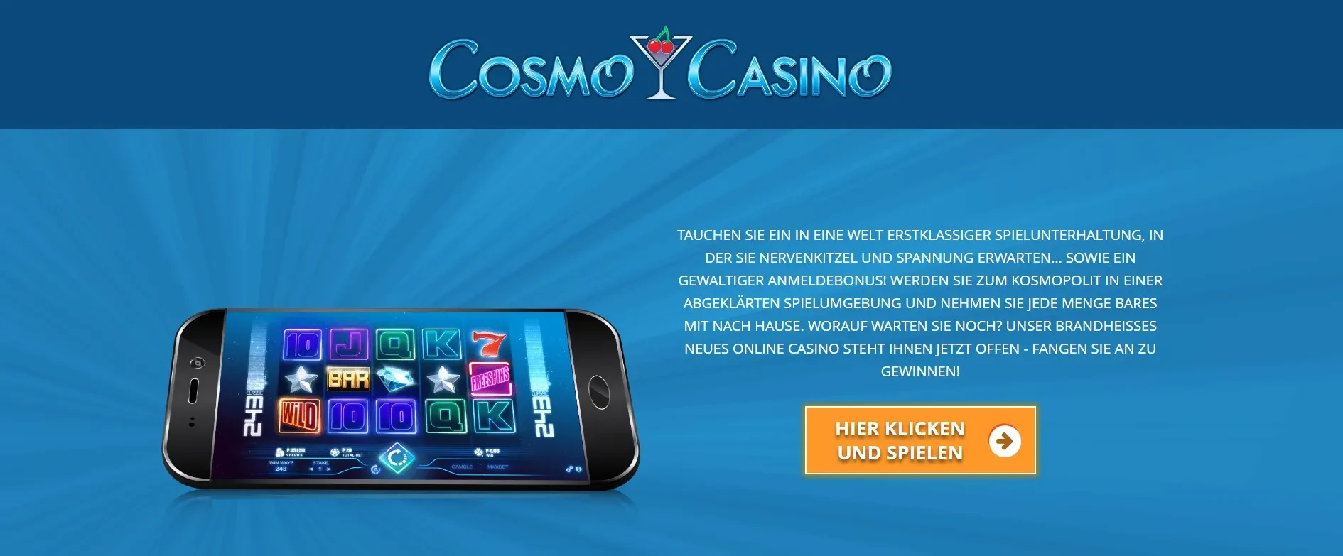 Cosmo Casino bonus