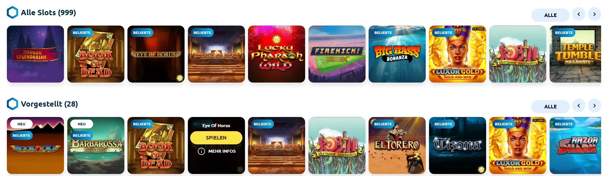 Drueckgluck casino games
