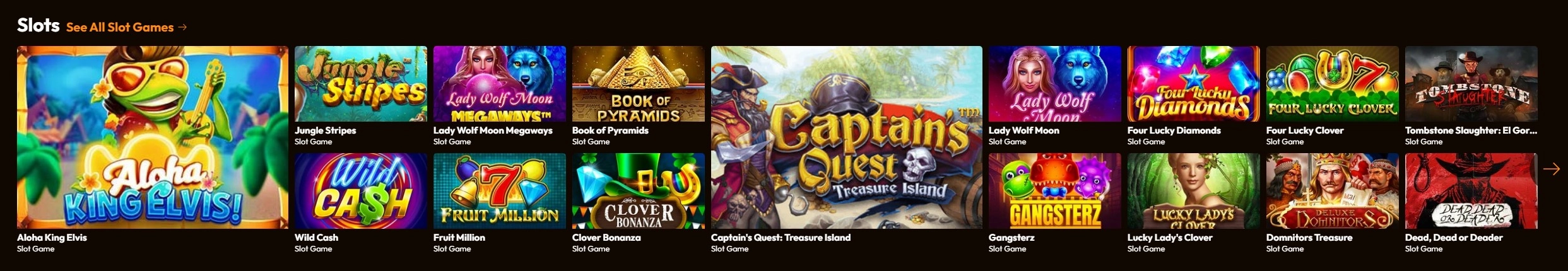 Emu Casino games