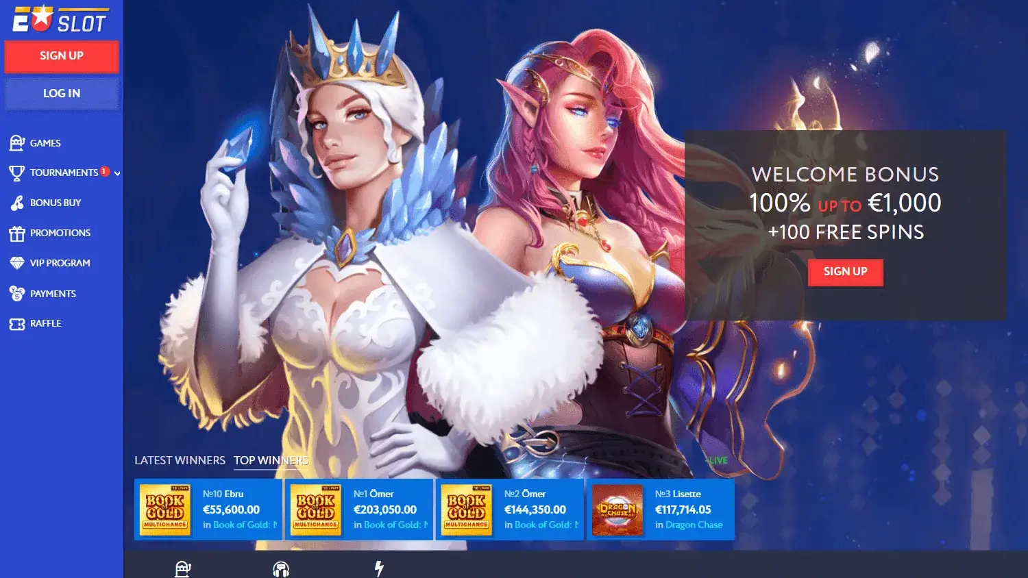 Euslot Casino bonus