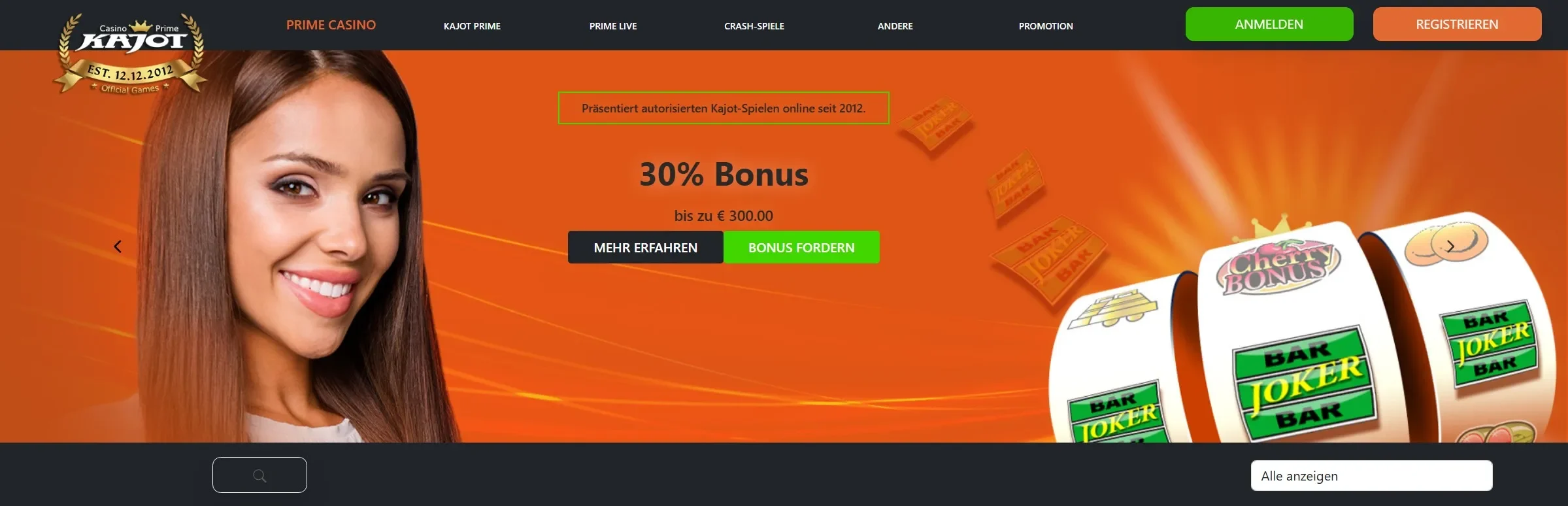 Kajot casino banner