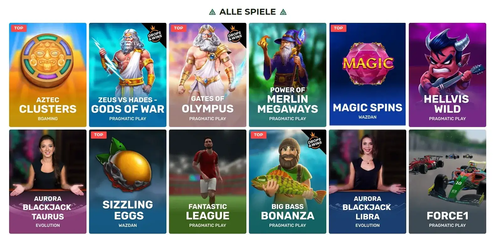 Mason Casino games